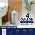 4 Gallon Drawstring Bags - 0.7 Mil - 100/Case