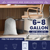 8 Gallon Drawstring Lavender & Vanilla Scented Bags - 0.7 Mil - 200/Case