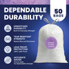 13 Gallon Extra Tall Drawstring Lavender & Vanilla Scented Bags - 1.2 Mil - 50/Case