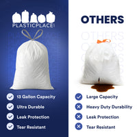 8 Gallon Drawstring Bags - 0.7Mil - 100/Case