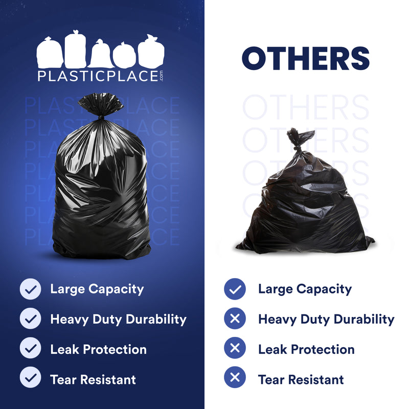 55-60 Gallon Trash Bags on Rolls - 1.5 Mil - 50/Case