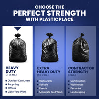 55-60 Gallon Trash Bags - 1.0 Mil - 100/Case