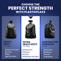 55-60 Gallon Trash Bags on Rolls - 1.5 Mil - 100/Case