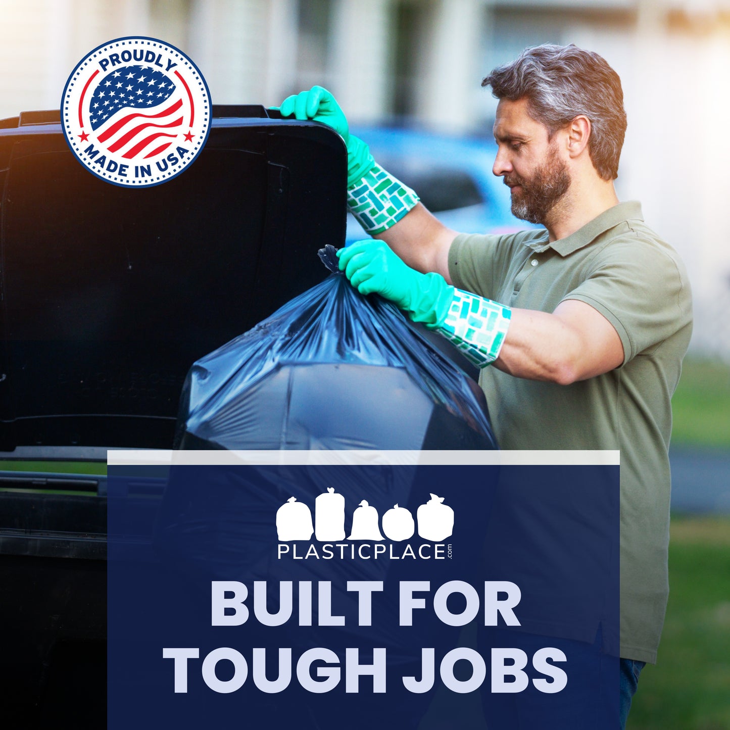 55-60 Gallon Trash Bags on Rolls - 1.5 Mil - 50/Case