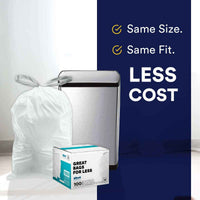 Plasticplace Code F - Simplehuman®* Compatible Trash Bags - 6.5 Gallon - 100/Case