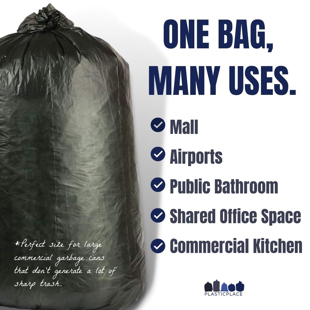 40-45 Gallon High Density Bags - Plasticplace