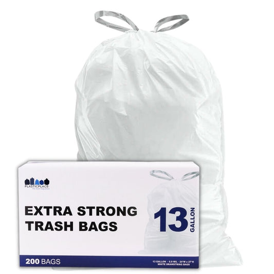 13 Gallon Drawstring Bags - 20% Price Reduction - Plasticplace