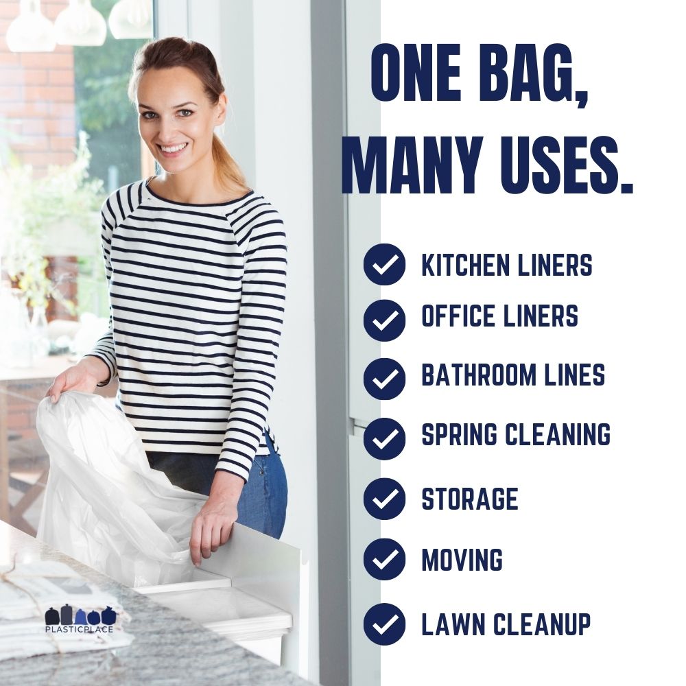 12-16 Gallon Trash Bags - Plasticplace