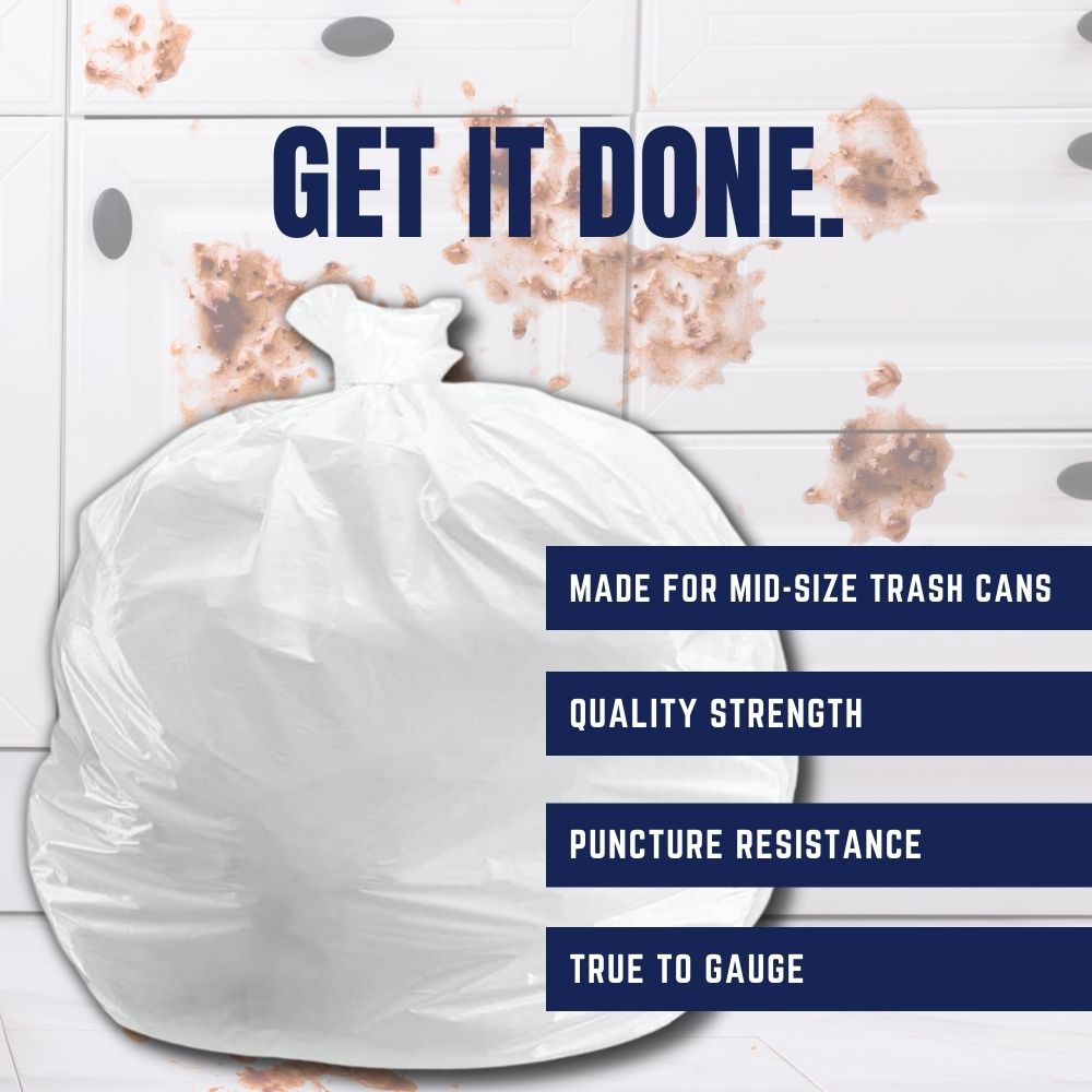 8-10 Gallon Trash Bags - 20% Price Reduction - Plasticplace