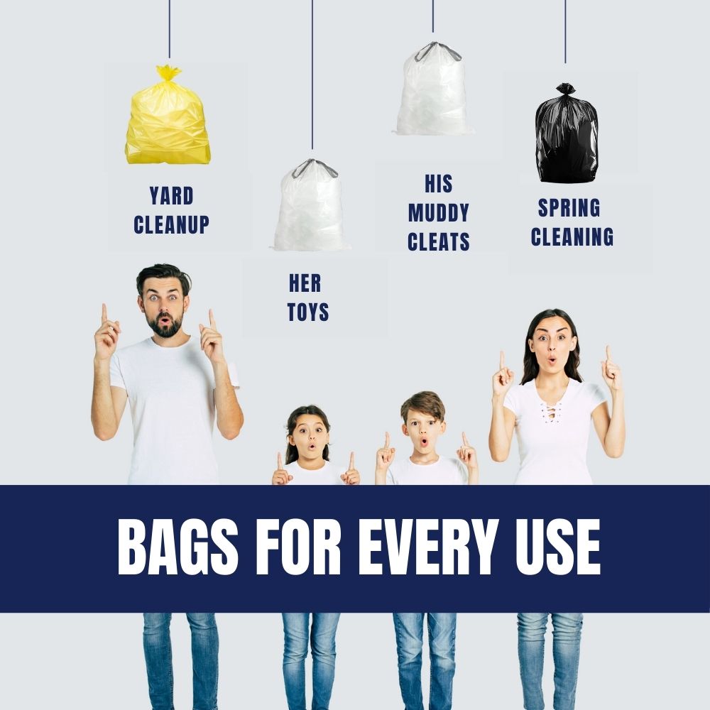55-60 Gallon Trash Bags - 20% Price Reduction - Plasticplace