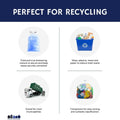 4.2-4.8 Gallon SimplehumanÂ®* Compatible Blue Trash Bags Code V - Plasticplace