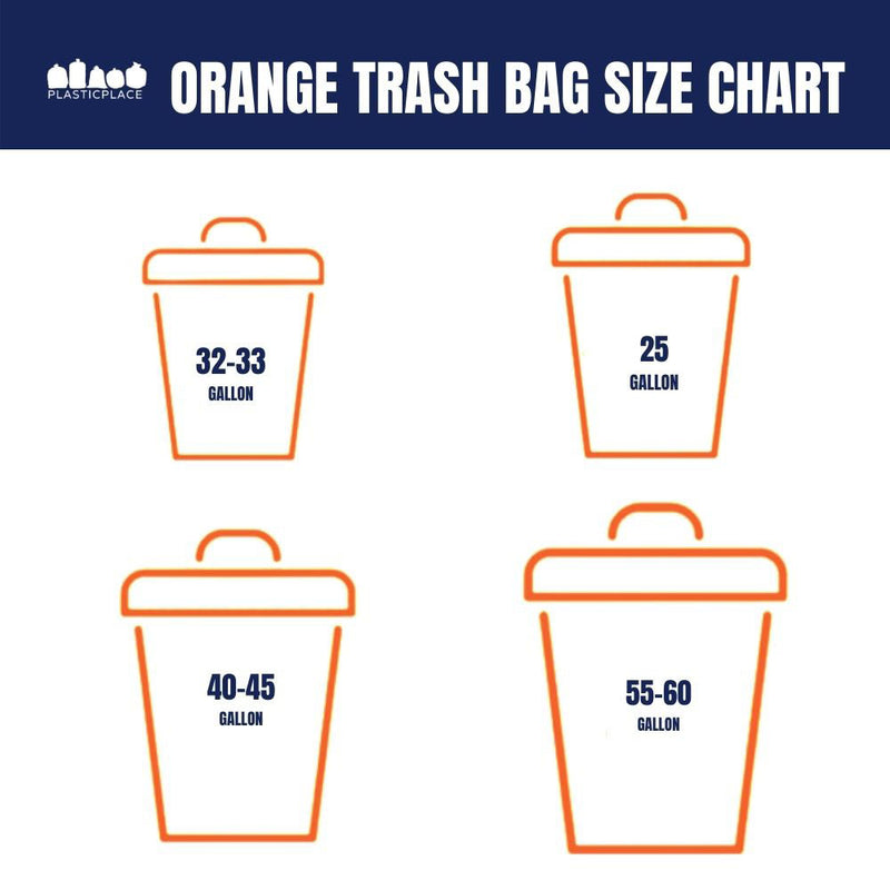 32-33 Gallon Trash Bags - 1.5 Mil - 100/Case