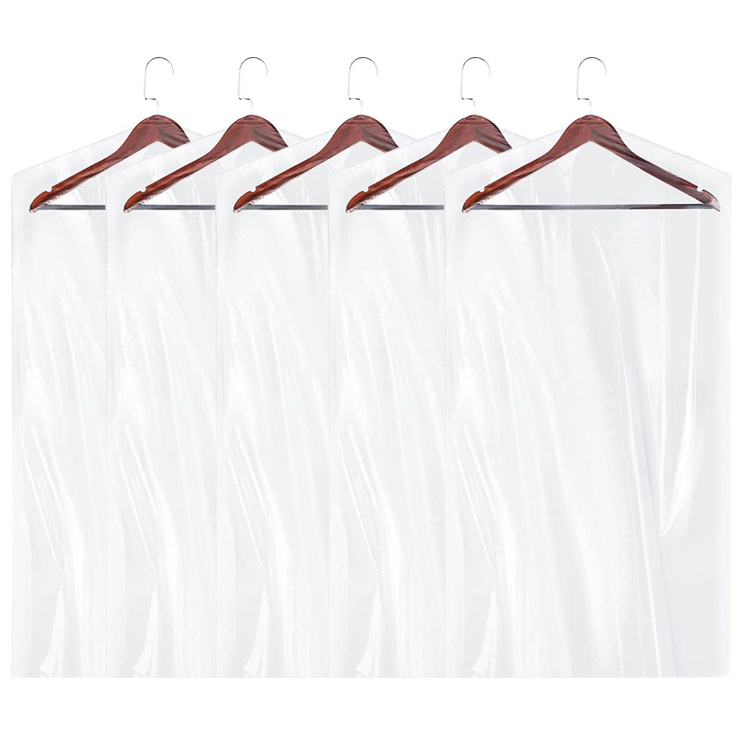 Wholesale Garment Bags 21x4x54", 1.0 Mil, Clear - 500 Count