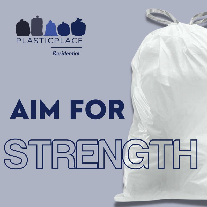 13 Gallon Drawstring Bags - Plasticplace