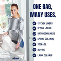 8 Gallon Drawstring Bags, Jr Pack 100 - Plasticplace