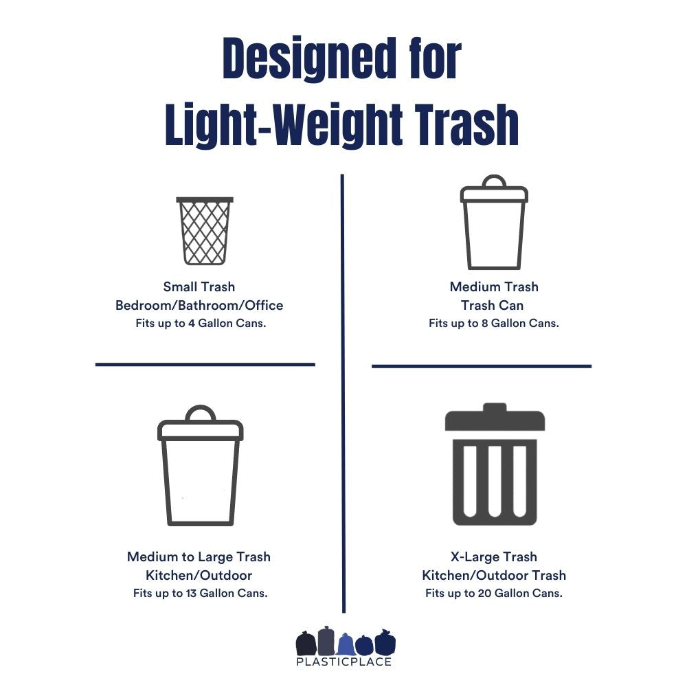 40-45 Gallon High Density Bags - Plasticplace