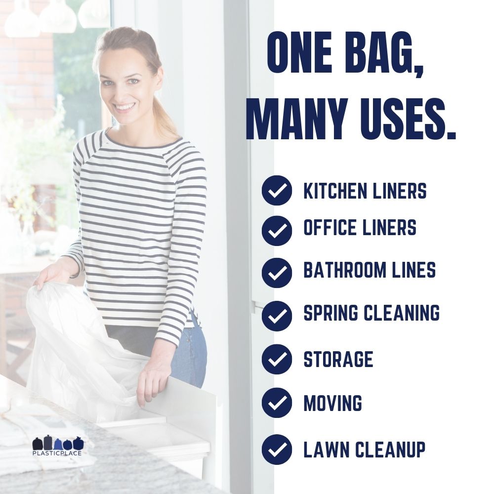 12-16 Gallon Trash Bags on Rolls - Plasticplace