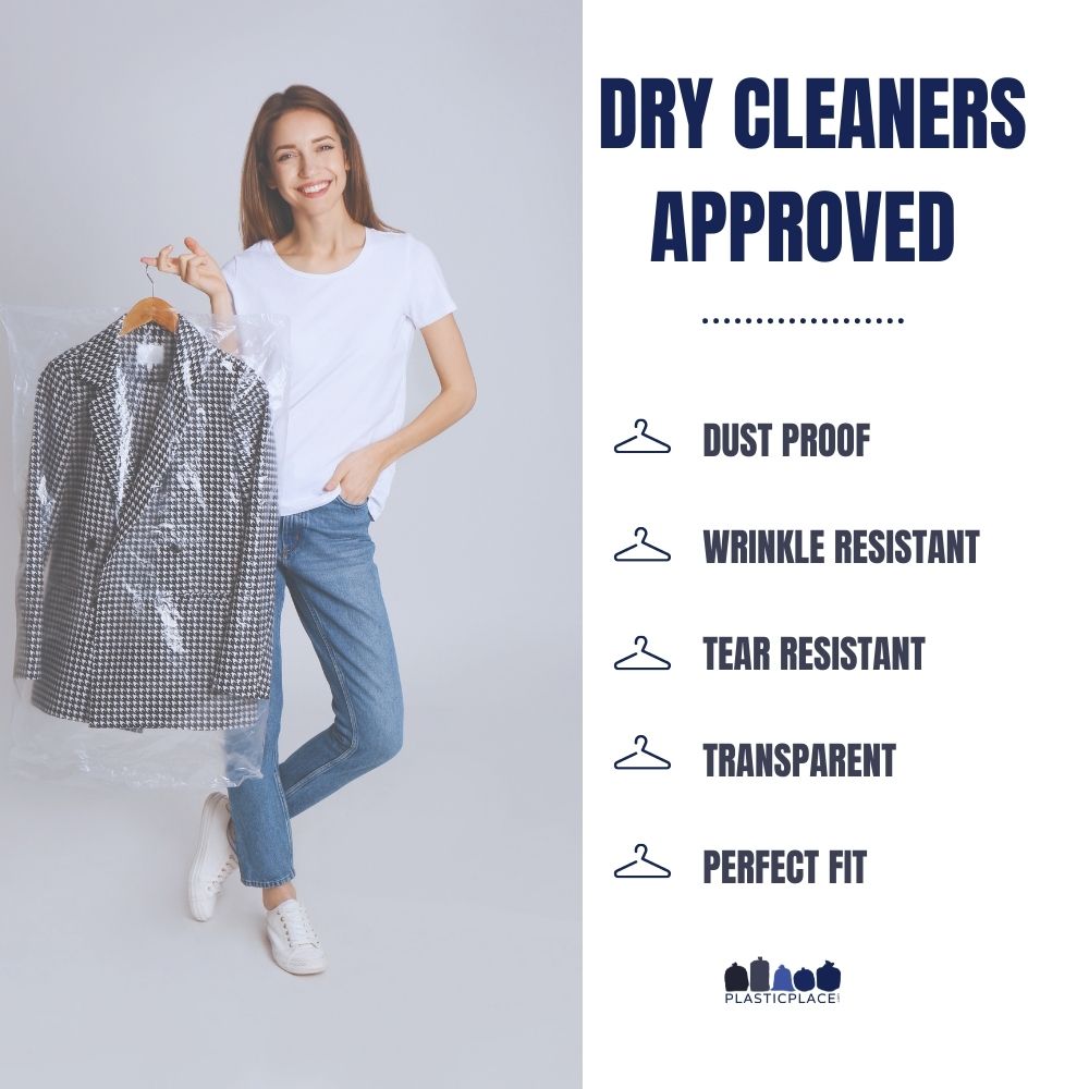 Garment Bags, 21x7x54 - Plasticplace