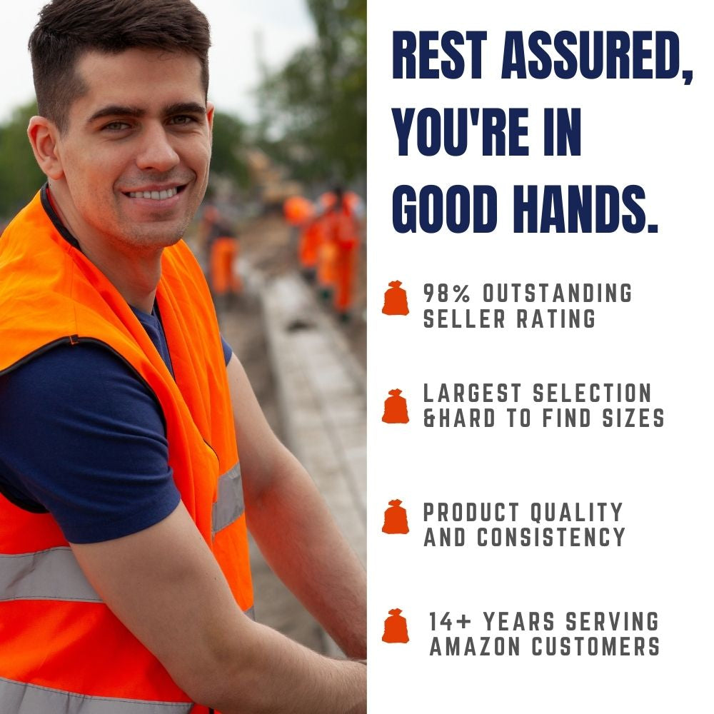 Orange 42 Gallon Contractor Trash Bags C42305RNG Plasticplace