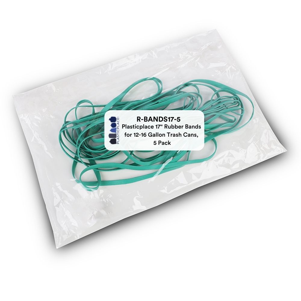 Rubber Band for 12-16 Gallon Trash Can, 5 Pack - Plasticplace
