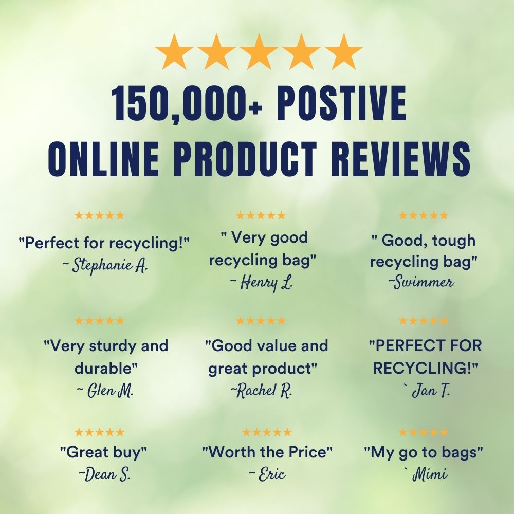 Plasticplace 65 Gallon Recycling Trash Bags │1.5 Mil │ Blue Plasticplace 65 Gallon Recycling Trash Bags │1.5 Mil │ Blue