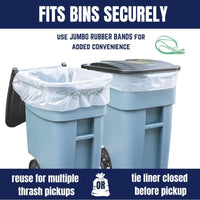 Rubber Band for 65 Gallon Trash Can, 5 Pack - Plasticplace