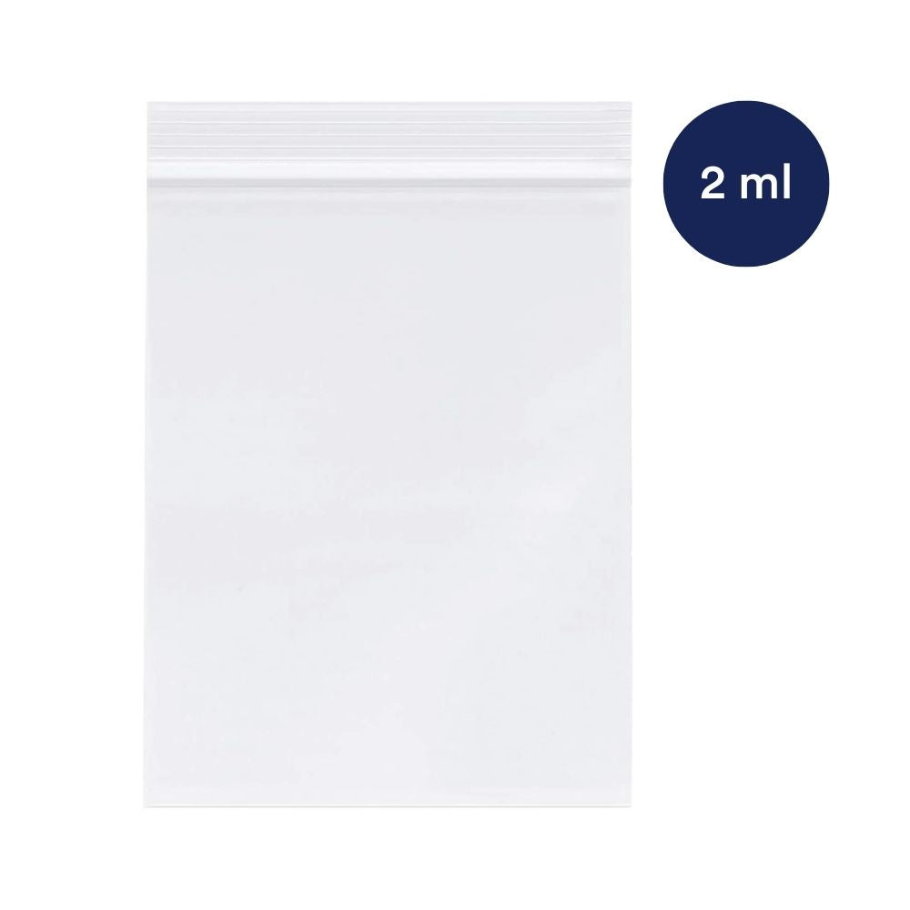 Zip Bags, 2 Mil - Plain - Plasticplace